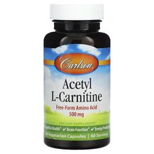 L-Карнітин Acetyl L-Carnitine 500 mg Carlson 60 капсул L-Карнітин Acetyl L-Carnitine 500 mg Carlson 60 капсул