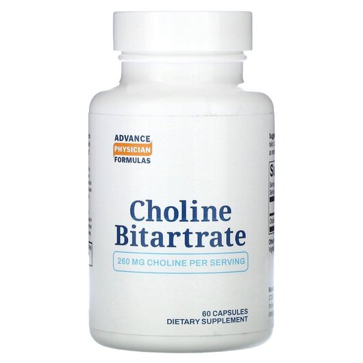 Основне фото товару Choline Bitartrate 650 mg Основне фото товару Choline Bitartrate 650 mg, Холін Бітурат, 60 капсул