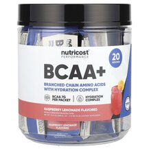 Performance BCAA+ Raspberry Lemonade БЦАА Nutricost 20 шт