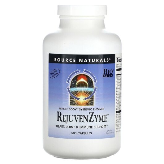 Основное фото товара Source Naturals, Ферменты, RejuvenZyme, 500 капсул
