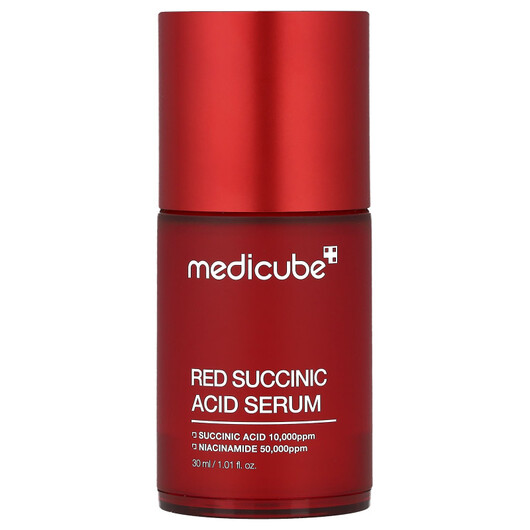 Основное фото товара Red Succinic Acid Serum Основное фото товара Medicube, Сыворотка, Red Succinic Acid Serum, 30 мл