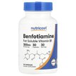 Фото товара Benfotiamine 300 mg Фото товара Nutricost, Бенфотиамин, Benfotiamine 300 mg, 30 капсул