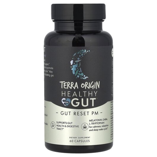 Основное фото товара Healthy Gut Reset PM Основное фото товара Terra Origin, Поддержка кишечника, Healthy Gut Reset PM, 60 капсу
