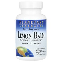 Full Spectrum Lemon Balm 1000 mg Мелисса Planetary Herbals