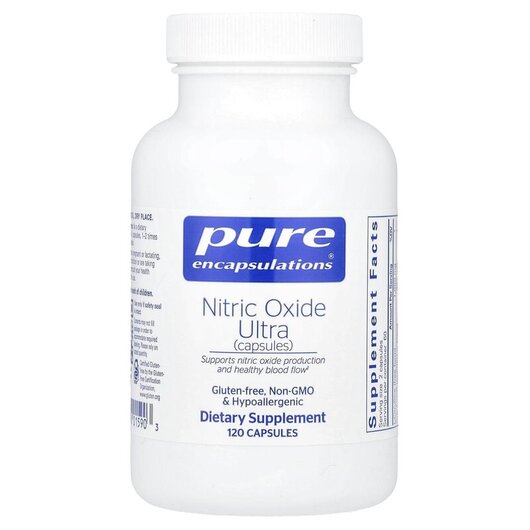 Основное фото товара Pure Encapsulations, Кардио комплекс, Nitric Oxide Ultra, 120 кап