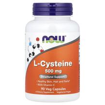 L-Цистеїн L-Cysteine NOW Foods 90 капсул