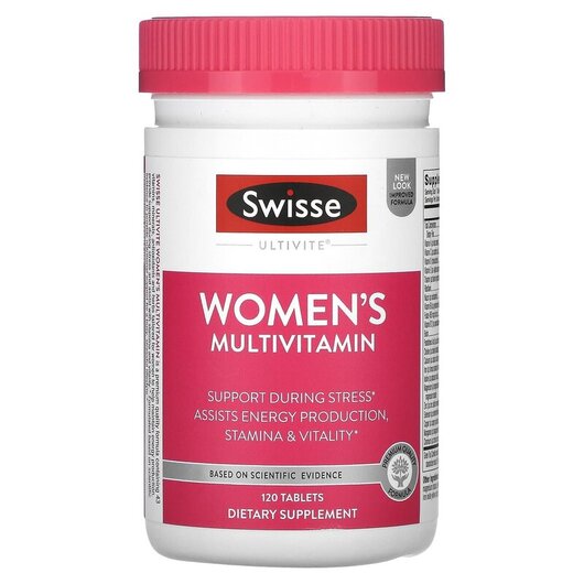 Основне фото товару Swisse, Women's Multivitamin, Вітаміни для жінок, 120 таблет