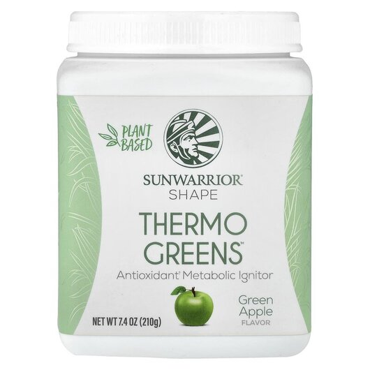 Основное фото товара Shape Thermo Greens Green Apple Основное фото товара Sunwarrior, Антиоксиданты, Shape Thermo Greens Green Apple, 210 г