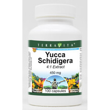 Yucca Schidigera 4:1 450 mg Юкка TerraVita 100 капсул