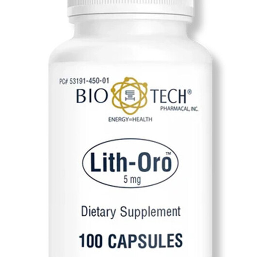 Основное фото товара Lith-Oro Основное фото товара Bio-Tech Pharmacal, Литий, Lith-Oro, 100 капсул