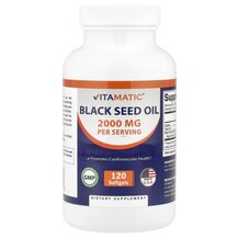 Black Seed Oil 2000 mg Черный тмин Vitamatic 120 капсул