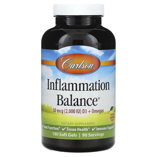 Основное фото товара Carlson, Поддержка воспаления, Inflammation Balance, 180 капсул