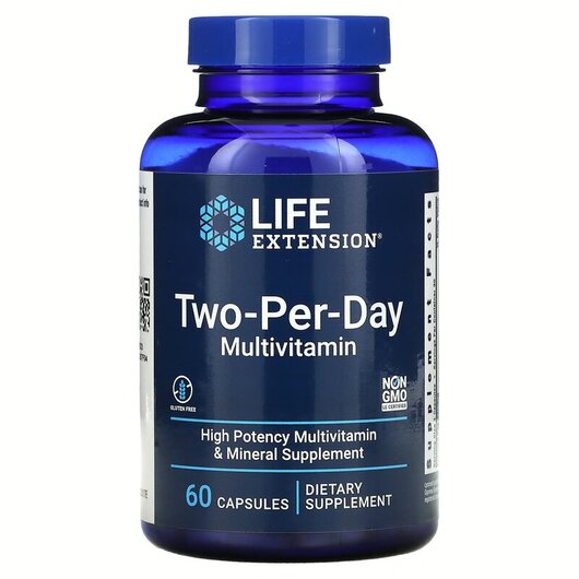Основне фото товару Life Extension, Two-Per-Day Multivitamin, Мультивітаміни, 60 капс