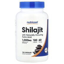 Shilajit 1000 mg Шилайт Nutricost 120 капсул Shilajit 1000 mg Шилайт Nutricost 120 капсул
