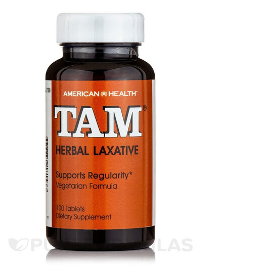 Основне фото товару American Health, Tam Herbal Laxative, Трави, 100 таблеток