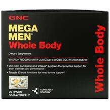 Mega Men Whole Body Витамины Мега Мен GNC 30 шт Mega Men Whole Body Витамины Мега Мен GNC 30 шт