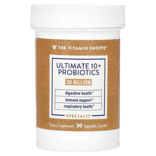 Основне фото товару Ultimate 10+ Probiotics 30 Billion, Пробіотики, 30 капсул