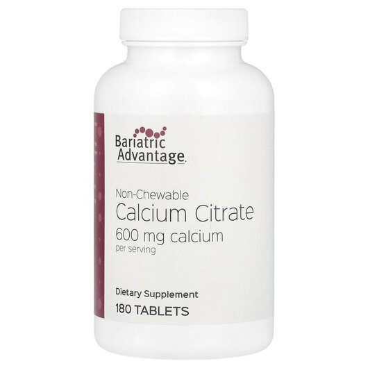 Основное фото товара Кальция Цитрат, Non-Chewable Calcium Citrate 600 mg, 180 таблеток
