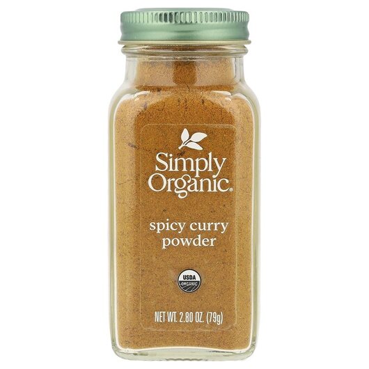 Основне фото товару Simply Organic, Spicy Curry Powder, Спеції, 79 г