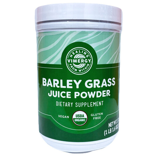 Основное фото товара Vimergy, Ячмень, Barley Grass Juice Powder, 500 г