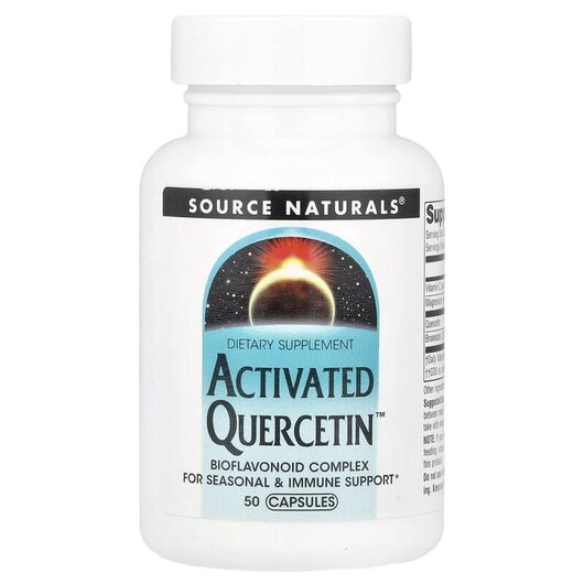 Основное фото товара Activated Quercetin Основное фото товара Source Naturals, Кверцетин, Activated Quercetin, 50 капсул