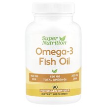 Omega-3 Fish Oils 1000 mg Рыбий жир Super Nutrition Omega-3 Fish Oils 1000 mg Рыбий жир Super Nutrition