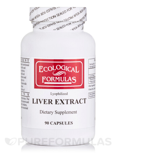 Основное фото товара Liver Extract Основное фото товара Ecological Formulas, Поддержка печени, Liver Extract, 90 капсул