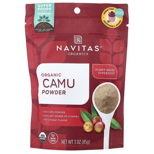 Основное фото товара Navitas Organics, Каму каму, Organic Camu Powder, 85 г