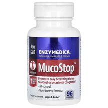 Ферменти для дихання MucoStop Enzymedica 96 капсул Ферменти для дихання MucoStop Enzymedica 96 капсул