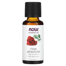 Pure Essential Oil Rose Absolute Эфирное масло NOW Foods