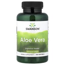 Aloe Vera 25 mg Алоэ вера Swanson 100 капсул