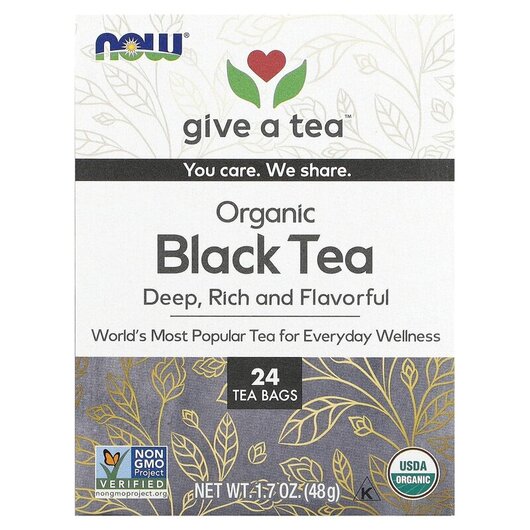 Основное фото товара Organic Real Tea Boldly Black Tea 24 Tea Bags Основное фото товара Органический чай, Organic Real Tea Boldly Black Tea 24 Tea Bags,