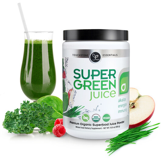 Основное фото товара Super Green Juice Основное фото товара Touchstone Essentials, Суперфуд, Super Green Juice, 300 г