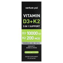 Vitamin D3 + K2 Lemon Lime Витамины D3 + K2 Venture Pal