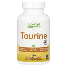 Taurine 1000 mg L-Таурин Super Nutrition 120 капсул Taurine 1000 mg L-Таурин Super Nutrition 120 капсул