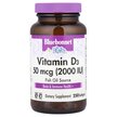 Фото товара Bluebonnet Nutrition, Витамин D3, Vitamin D3 2000 IU, 250 капсул