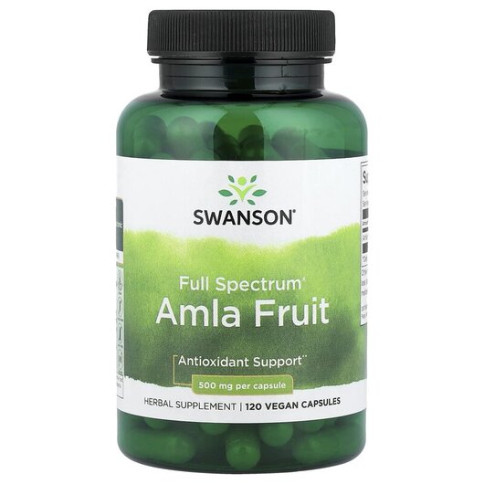 Основное фото товара Swanson, Амла, Full Spectrum Amla Fruit 500 mg, 120 капсул