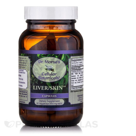 Основне фото товару Liver/Skin Capsules Основне фото товару Doctor Morse's, Liver/Skin Capsules, Підтримка печінки, 90 к