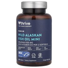 Омега 3 Wild Alaskan Fish Oil Mini Vthrive 120 капсул Омега 3 Wild Alaskan Fish Oil Mini Vthrive 120 капсул