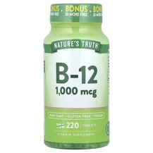 B-12 1000 mcg Витамин B12 Кобаламин Nature's Truth B-12 1000 mcg Витамин B12 Кобаламин Nature's Truth