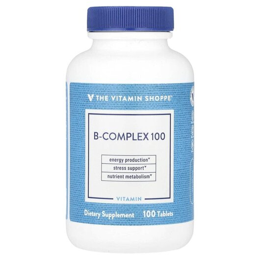 Основное фото товара B-Complex 100 Основное фото товара TheVitaminShoppe, B-комплекс, B-Complex 100, 100 таблеток