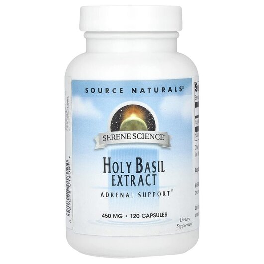 Основное фото товара Экстракт Базилика 450 мг, Holy Basil Extract 450 mg 120, 120 капс