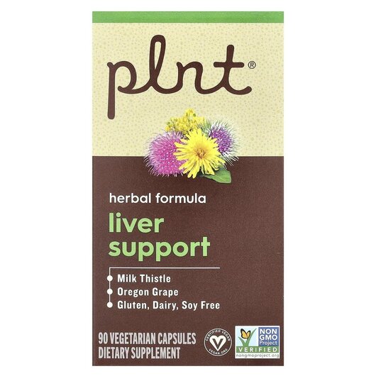 Основное фото товара Plnt, Поддержка печени, Liver Support, 90 капсул