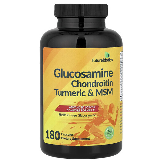 Основне фото товару Glucosamine Chondroitin Turmeric & MSM, Глюкозамін Хондроітин