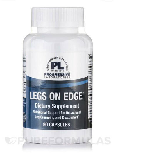 Основне фото товару Legs On Edge Основне фото товару Progressive Labs, Legs On Edge, Підтримка вен ніг, 90 капсул