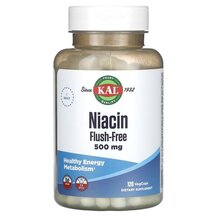 Niacin Flush-Free 500 mg Витамин B3 Ніацин KAL 120 капсул Niacin Flush-Free 500 mg Витамин B3 Ніацин KAL 120 капсул