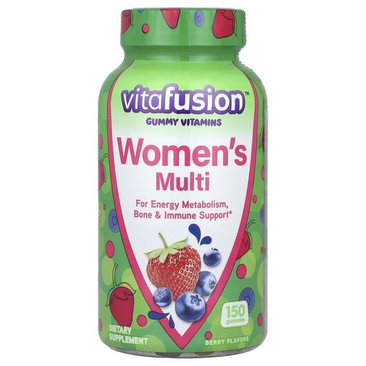 Основне фото товару Women's Multi Berry Основне фото товару VitaFusion, Women's Multi Berry, Жіночі жувальні вітаміни, 1