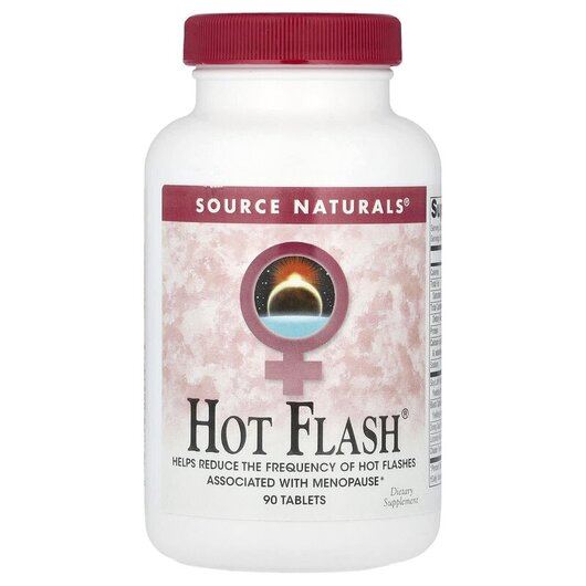 Основное фото товара Hot Flash Основное фото товара Source Naturals, Поддержка менопаузы, Hot Flash, 90 таблеток