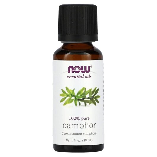 Основное фото товара NOW Foods, Эфирное масло, Pure Essential Oil Camphor, 30 мл