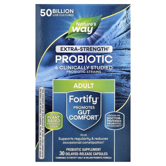 Основне фото товару Fortify Daily Probiotic + Prebiotics, Пребіотики, 30 капсул